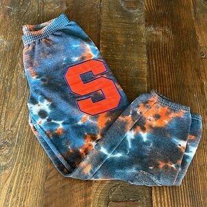 Syracuse tie dye sweats girls medium